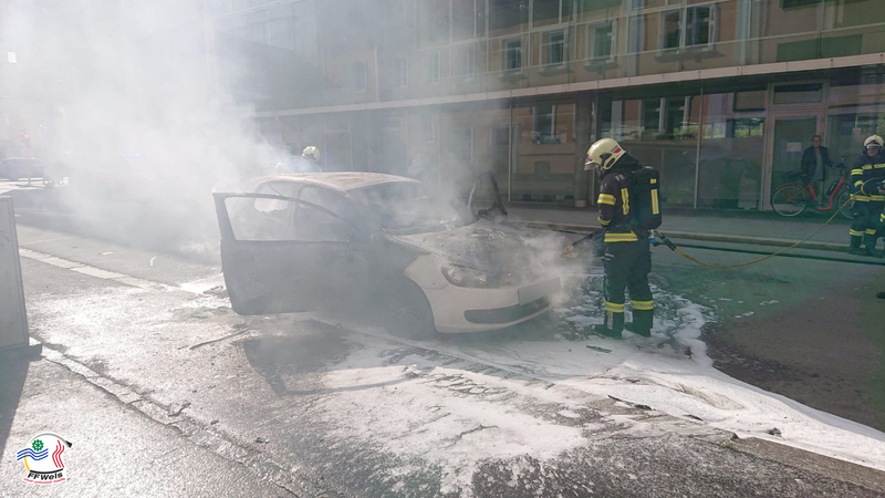 PKW Brand in Welser Innenstadt