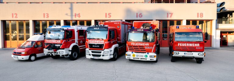 Einsatzfahrzeuge der Feuerwehr Wels