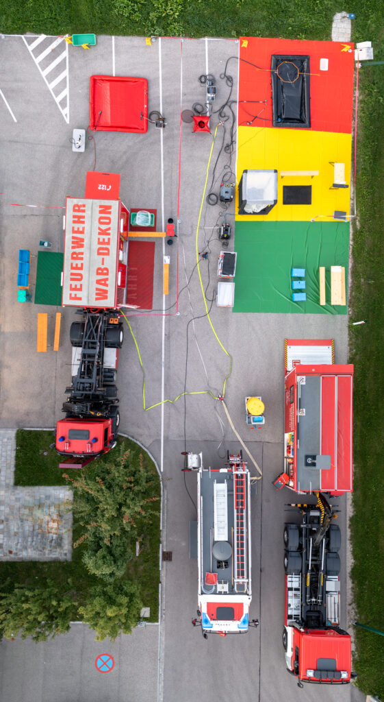 Feuerwehr Wels Dekontaminationsstrecken