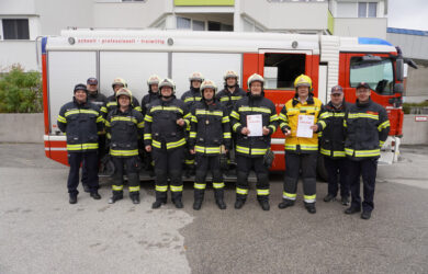 Zweifaches Gold bei der Leistungsprüfung Branddienst