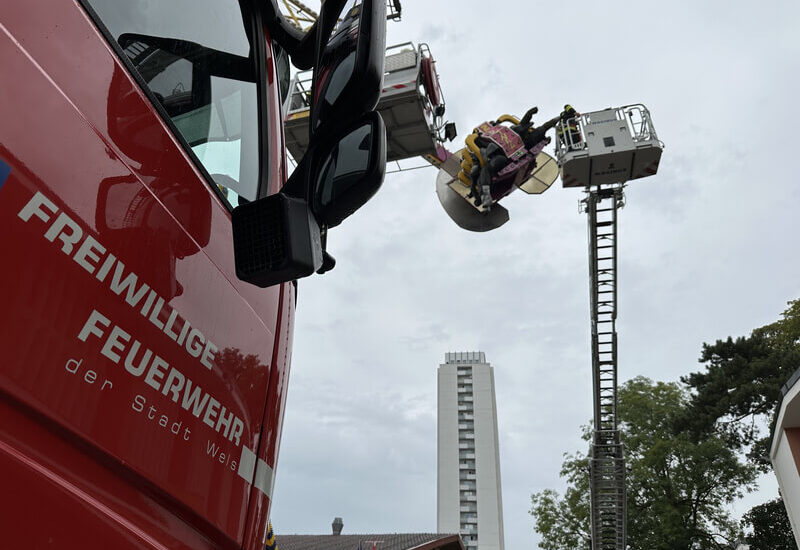 Besonderes Übungsobjekt für Personenrettung