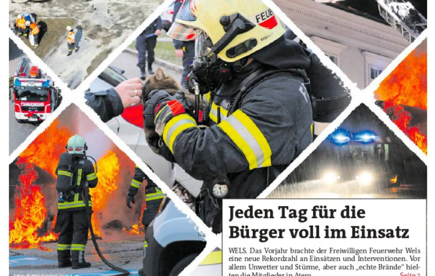 FFWels - jeden Tag für die Bürger voll im Einsatz