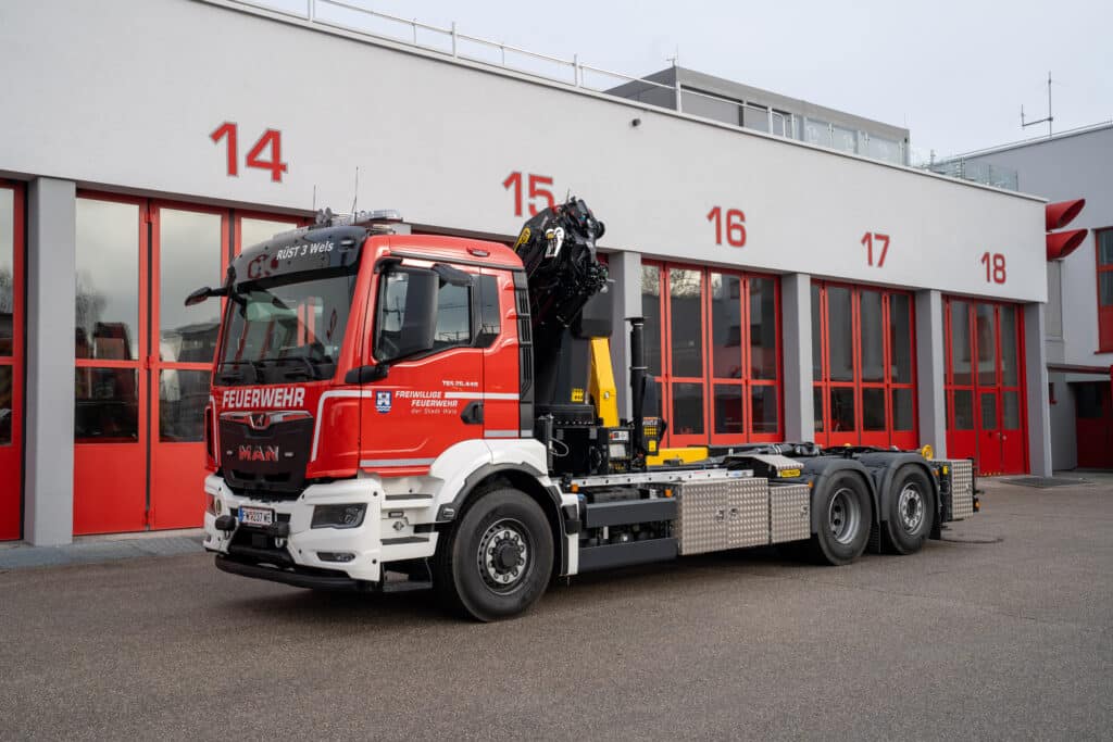 Feuerwehr Wels Wechselladefahrzeug